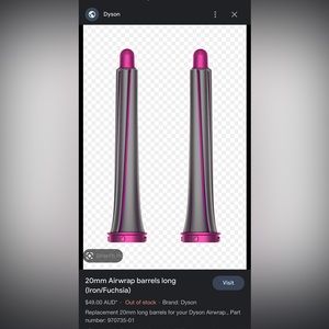 NWT 20 mm dyson barrels